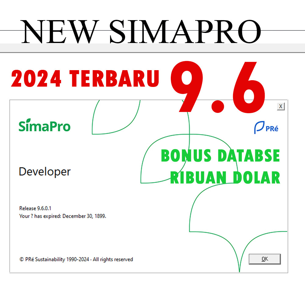 SIMAPRO 9.6 TERBARU + BONUS DATABSE