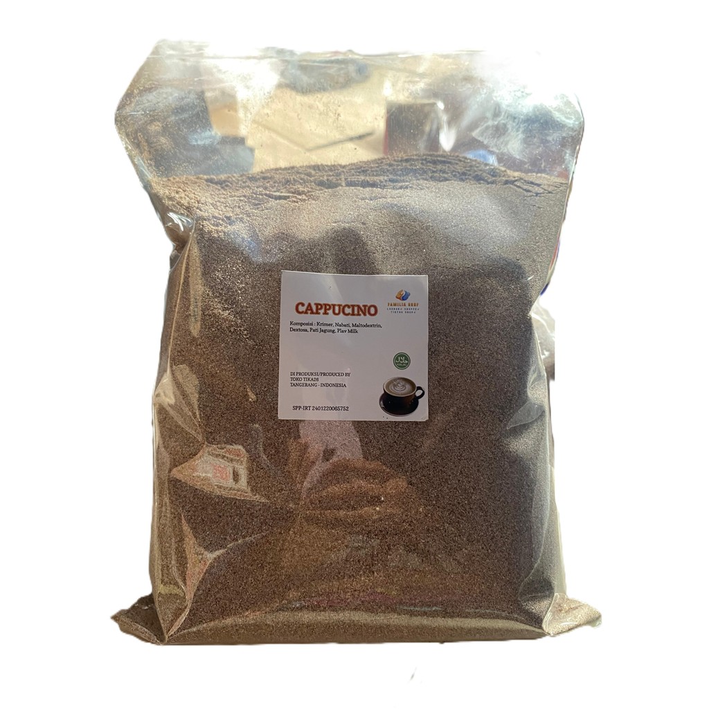 

TERLARIS - BUBUK MINUMAN CAPPUCINO CINCAU 1 KG - BUBUK MINUMAN RASA CAPPUCINO UNTUK JUALAN