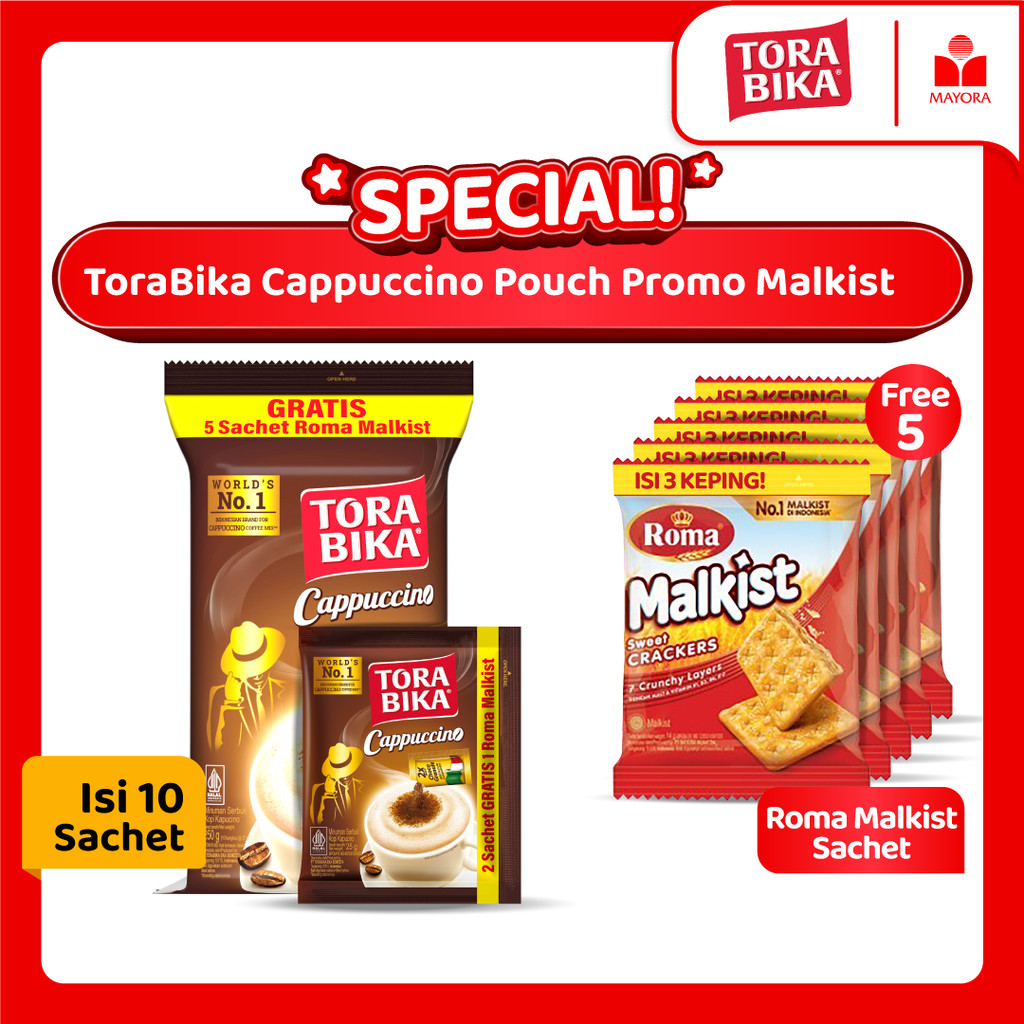 

Kopi ToraBika Cappuccino Pouch Promo Malkist