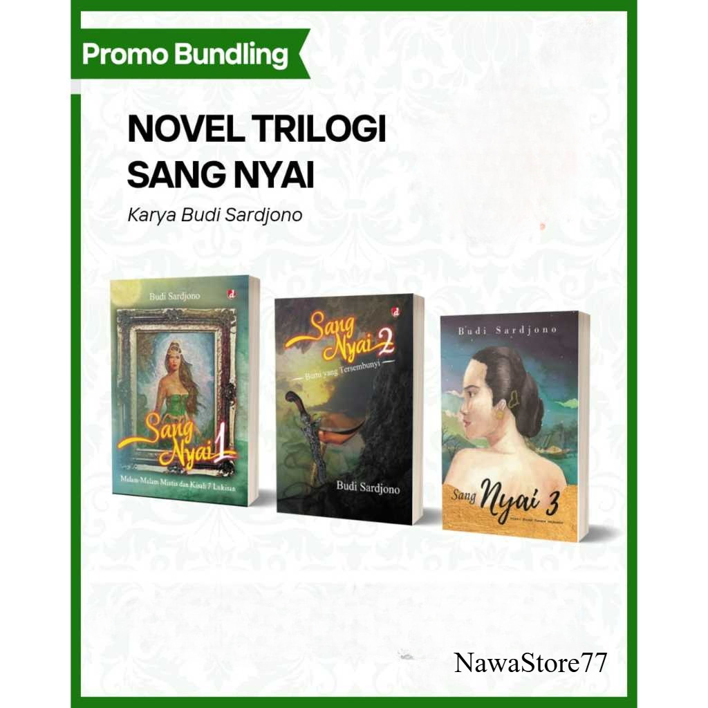 [ORI] Paket Buku Novel Trilogi Sang Nyai - Budi Sardjono