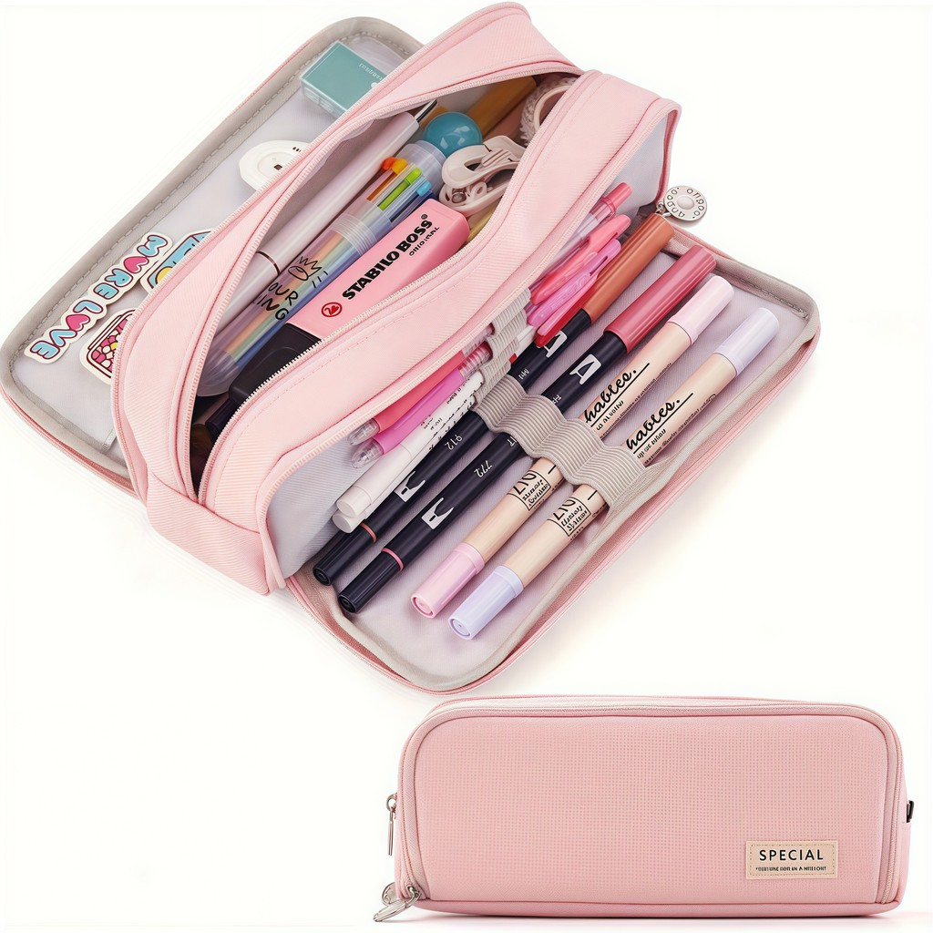 

New minimalist aesthetic pen case, portable pen case, spacious storage space Durable and beautiful, ideal for students and offic