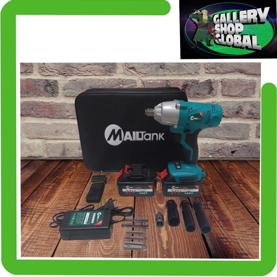 MAILTANK IMPACT WRENCH 21V BOR CORDLESS PEMBUKA BAUT TIPE SH-212