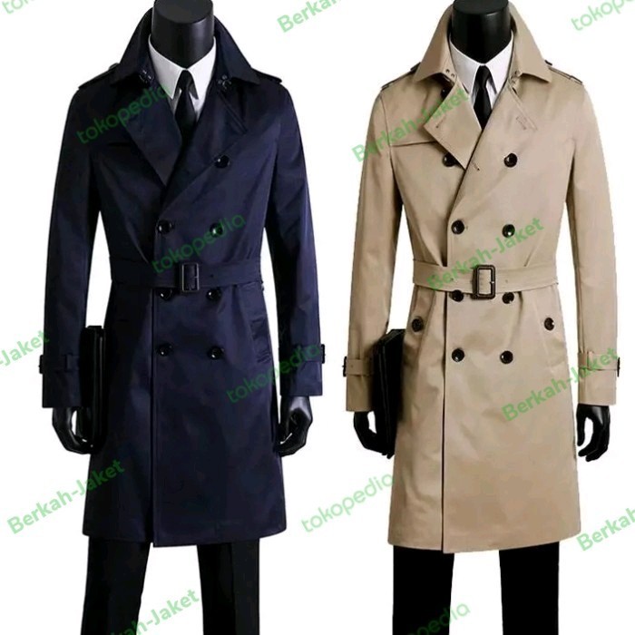 jas pria /jas long coat/jubah pria /jaket musim dingin/ jubah pria