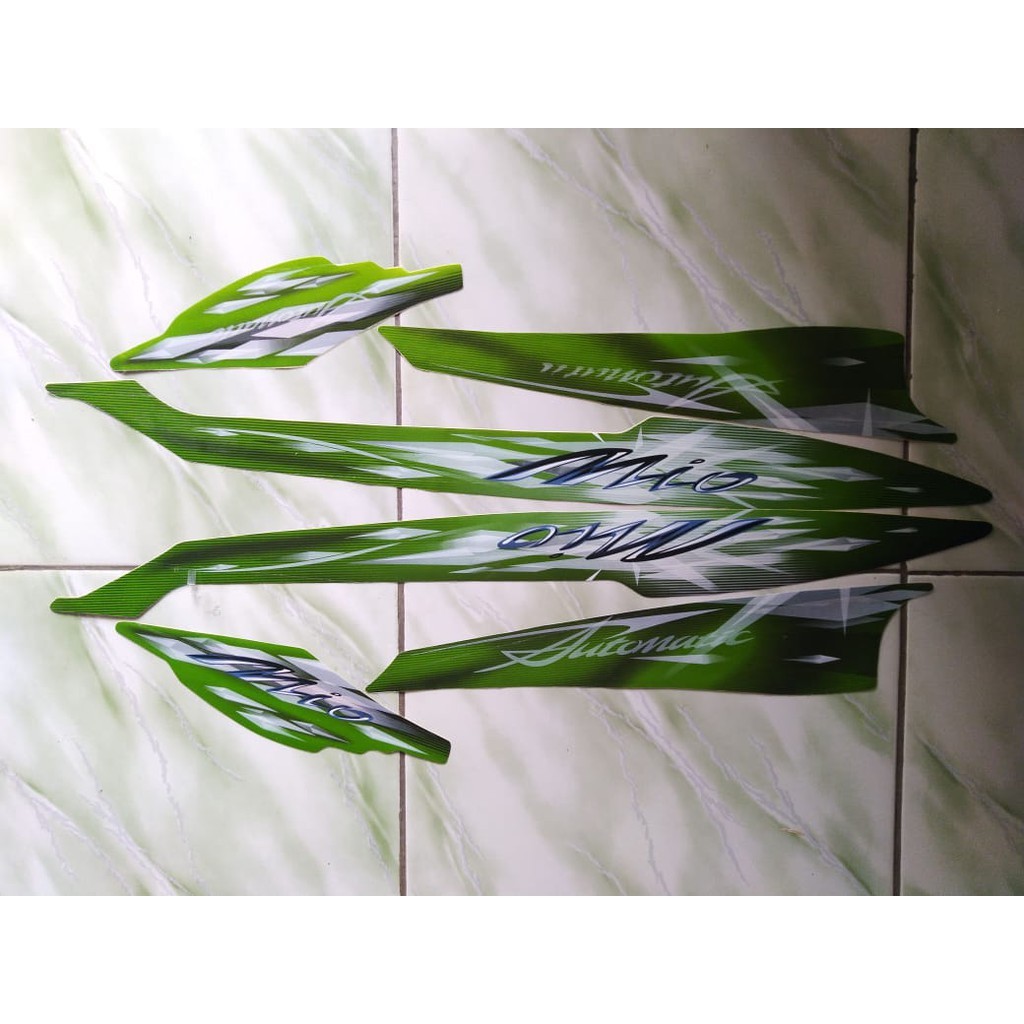 stiker striping yamaha mio smile 2009 hijau