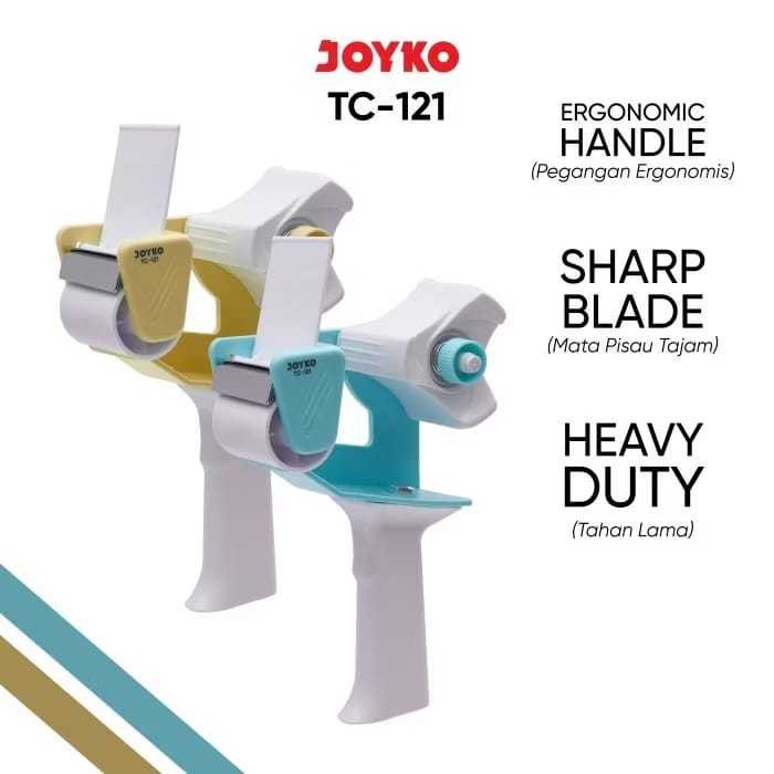 

Tape Cutter Tape Dispenser Pemotong Pita Perekat Joyko TC-121 Heavy Duty