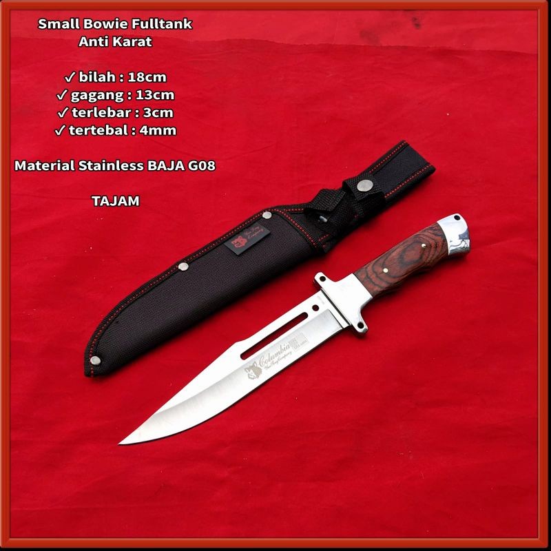 kap691 Pisau Camping bowi small columbi steel