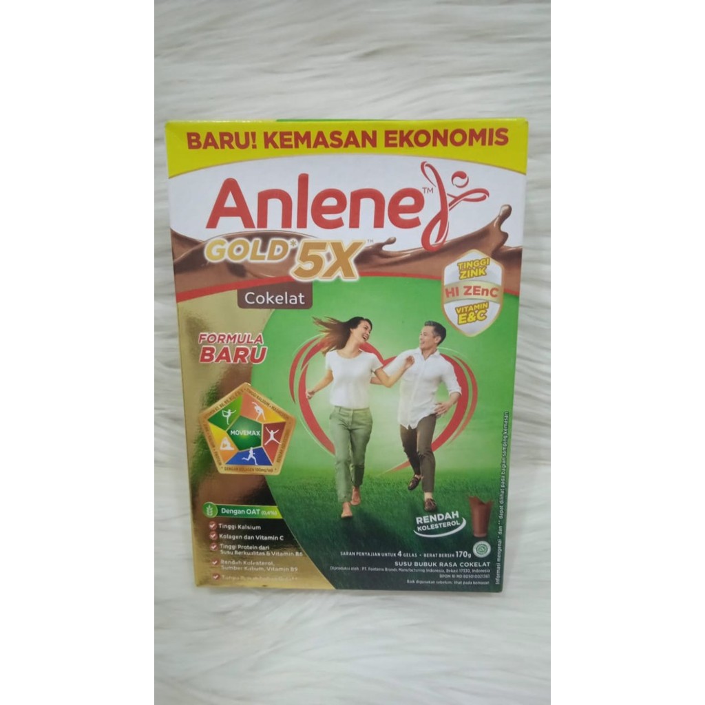 

Anlene Gold 5X Coklat Rendah Kolestrol - 170gr