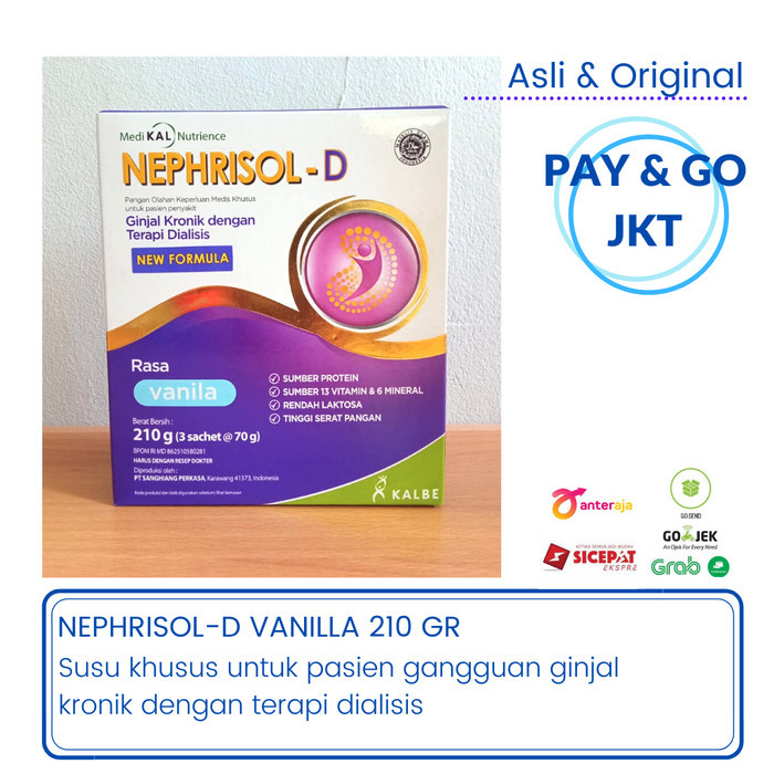 

[PROMO]Best Seller SUSU GINJAL NEPHRISOL D-231 GR (NUTRISI KHUSUS PASIEN GINJAL KRONIK)