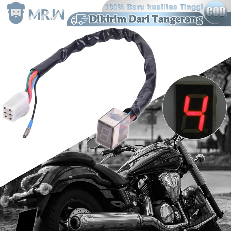 Universal Untuk Sepeda Motor Indikator Indicator Gear Display 5 Speed Universal