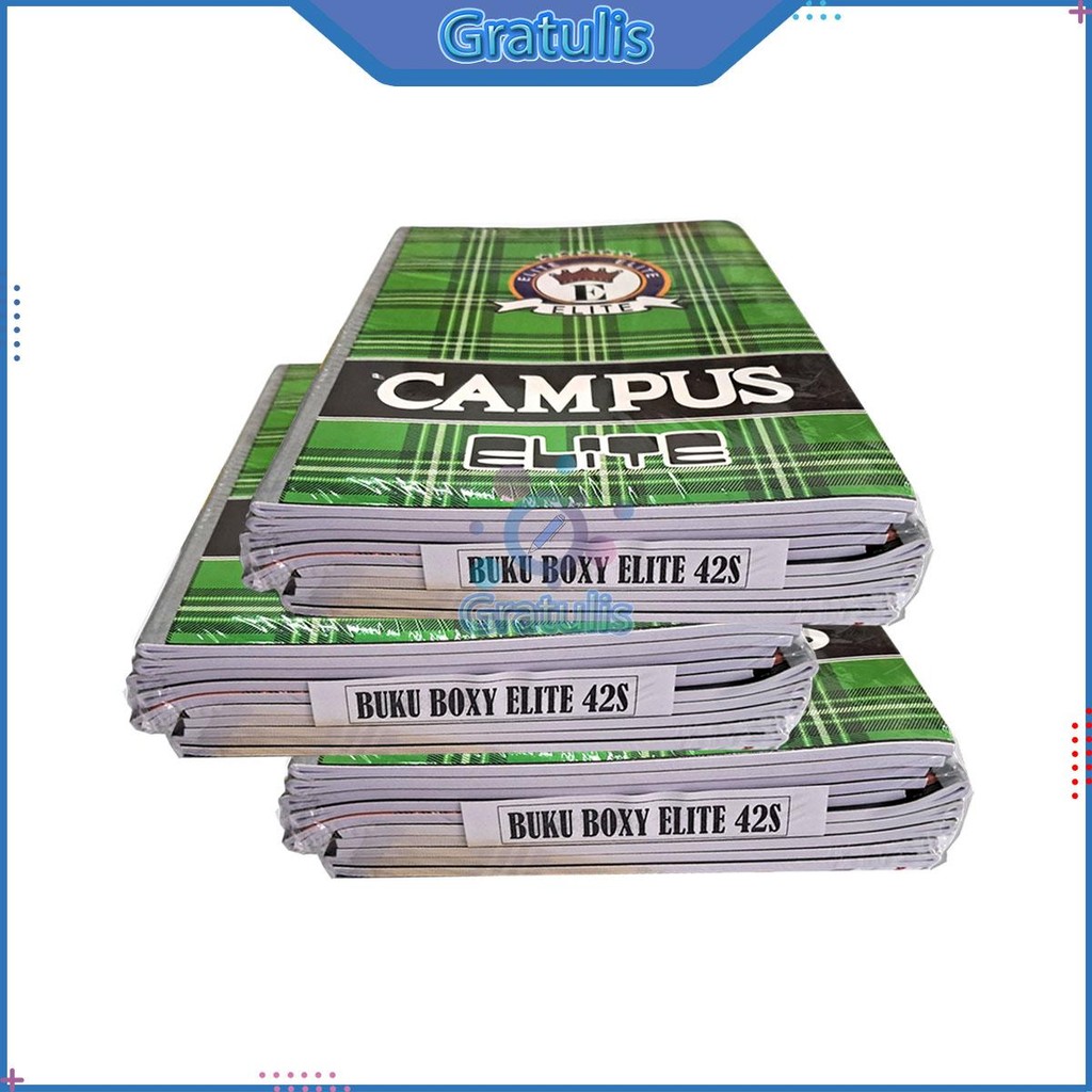 

BUKU TULIS SEKOLAH ELITE 42 LEMBAR [1 PACK/10 BUKU] / BUKU KAMPUS PANJANG BOXY / BUKU B5 BESAR / BUKU CATATAN 1 PAK