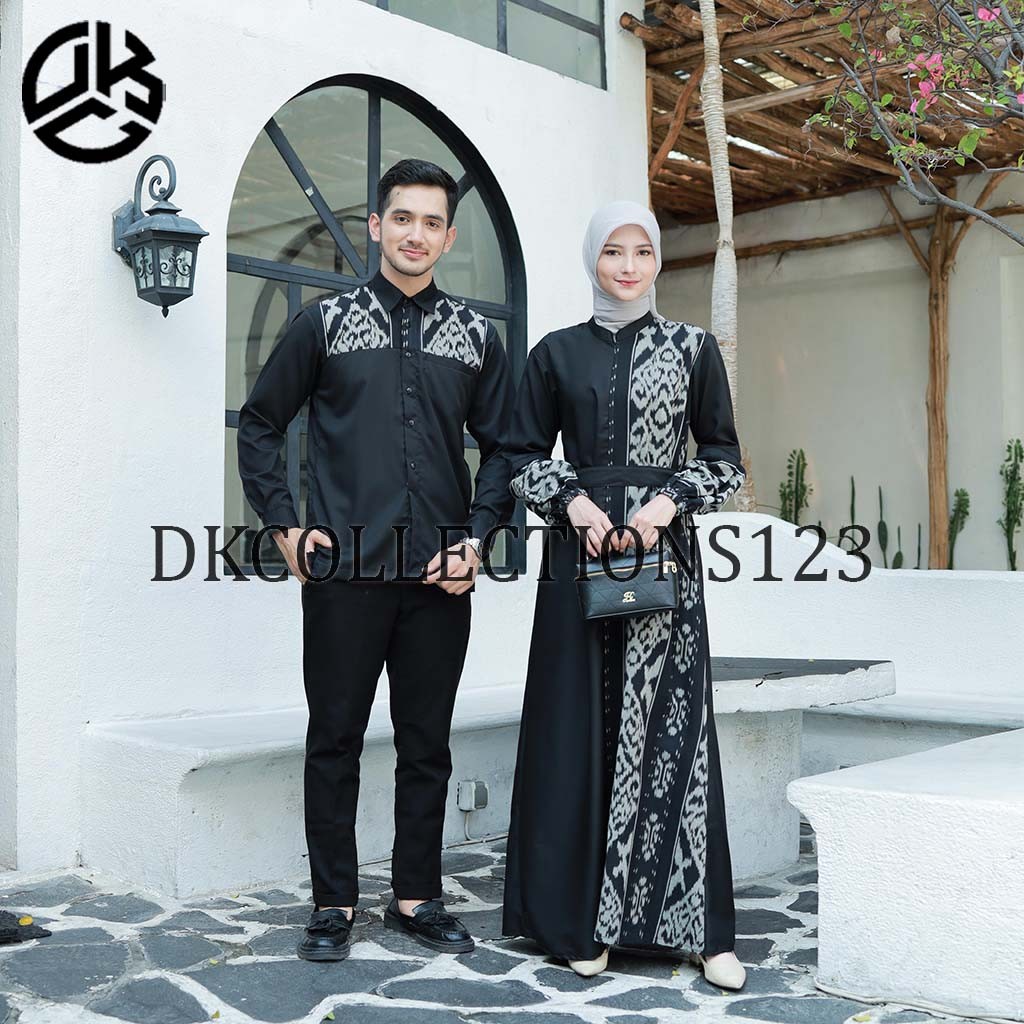 Set couple amira dress tenun baju kondangan, set couple busana wanita tenun, set couple ethnic tenun