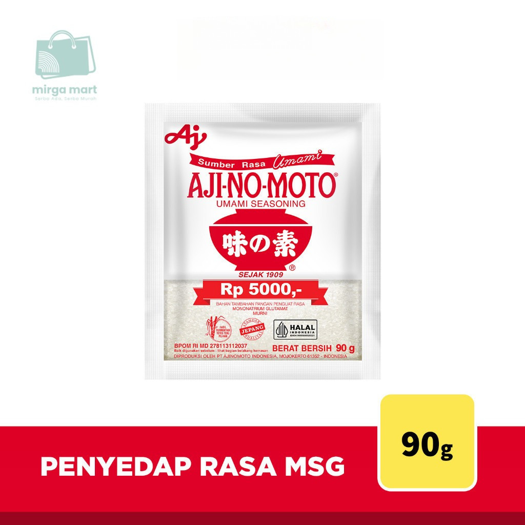 

Aji-No-Moto® Penyedap Rasa MSG 90g Kurangi Natrium