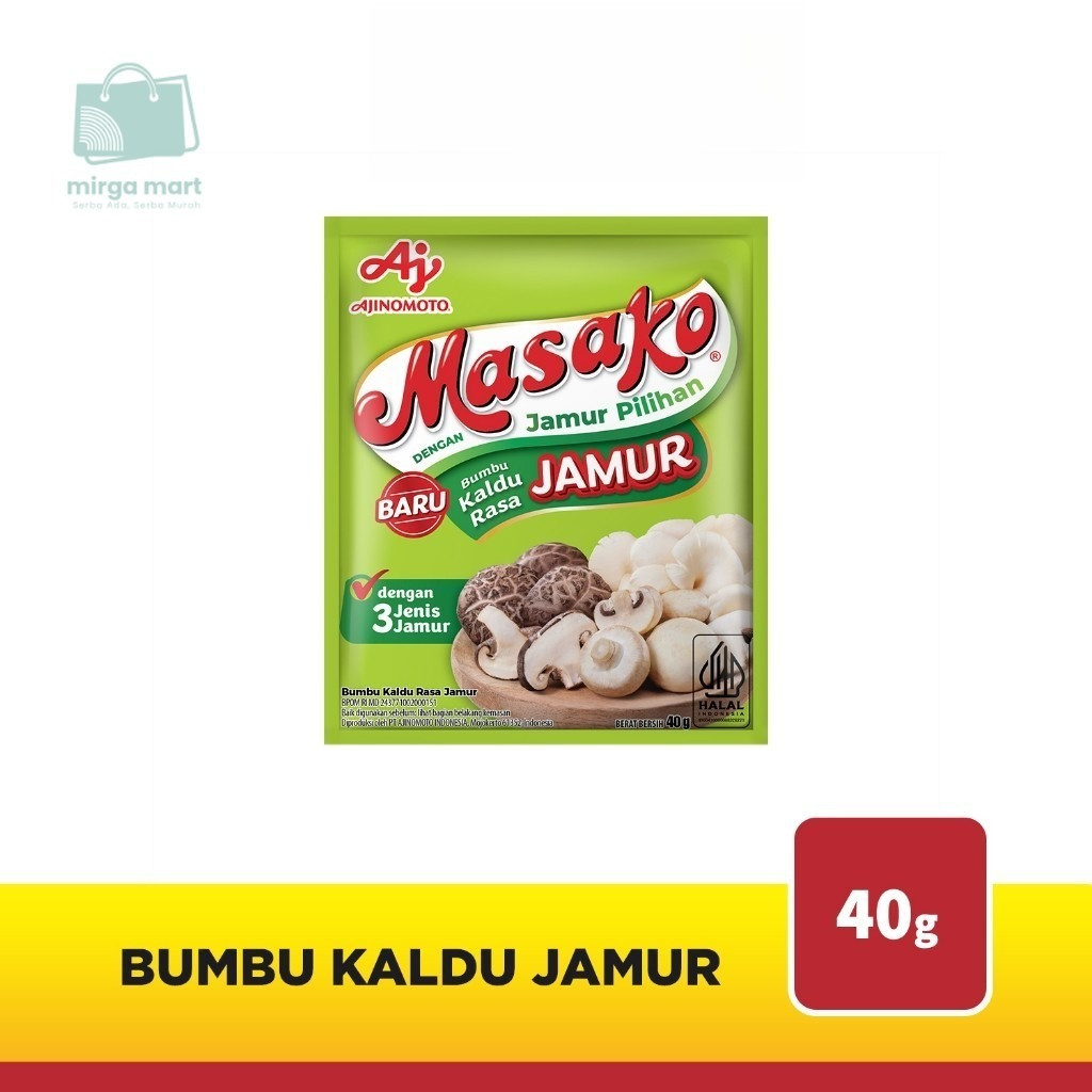 

Masako® Bumbu Kaldu Jamur Halal 40g