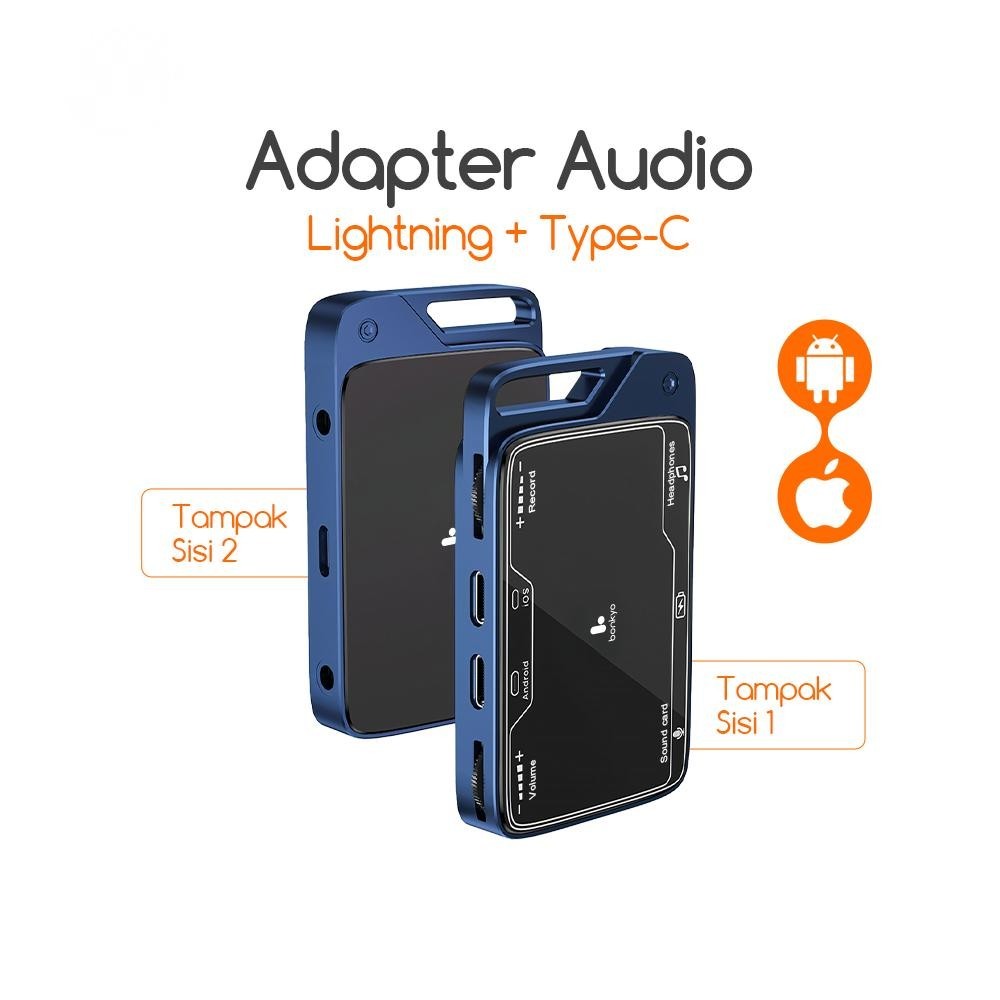 IDEELAB Sound card converter Live Streaming Adapter the new live one for Apple TypeC universal stere