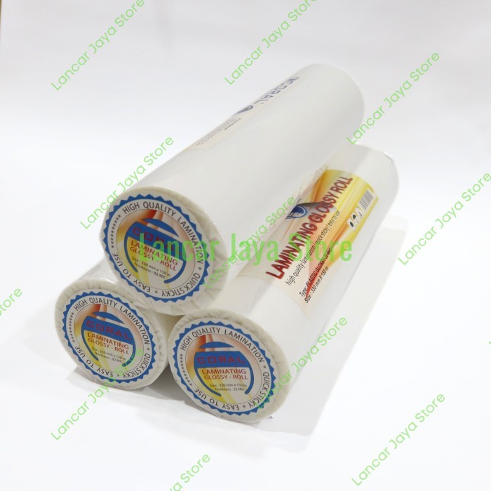 

Plastik Laminating Hombo Roll Glossy 330mm x 32Mic x 150m - Coral Glossy
