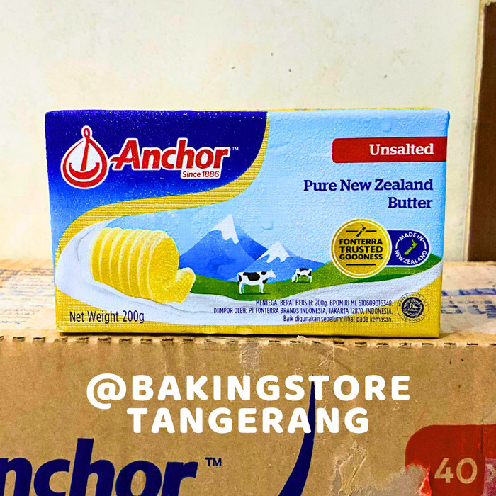 

[[PROMO]] Anchor Unsalted Butter 200 Gram