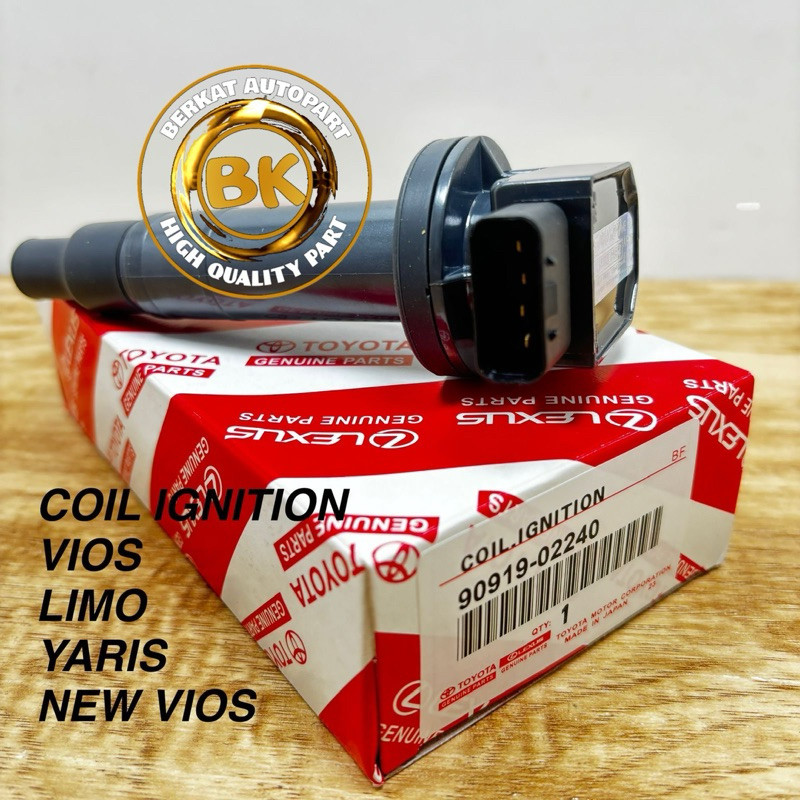 COIL KOIL IGNITION VIOS LIMO NEW VIOS NEW YARIS ( TAHUN 2003 - 2014 ) KUIL PENGAPIAN BUSI GRADE OEM