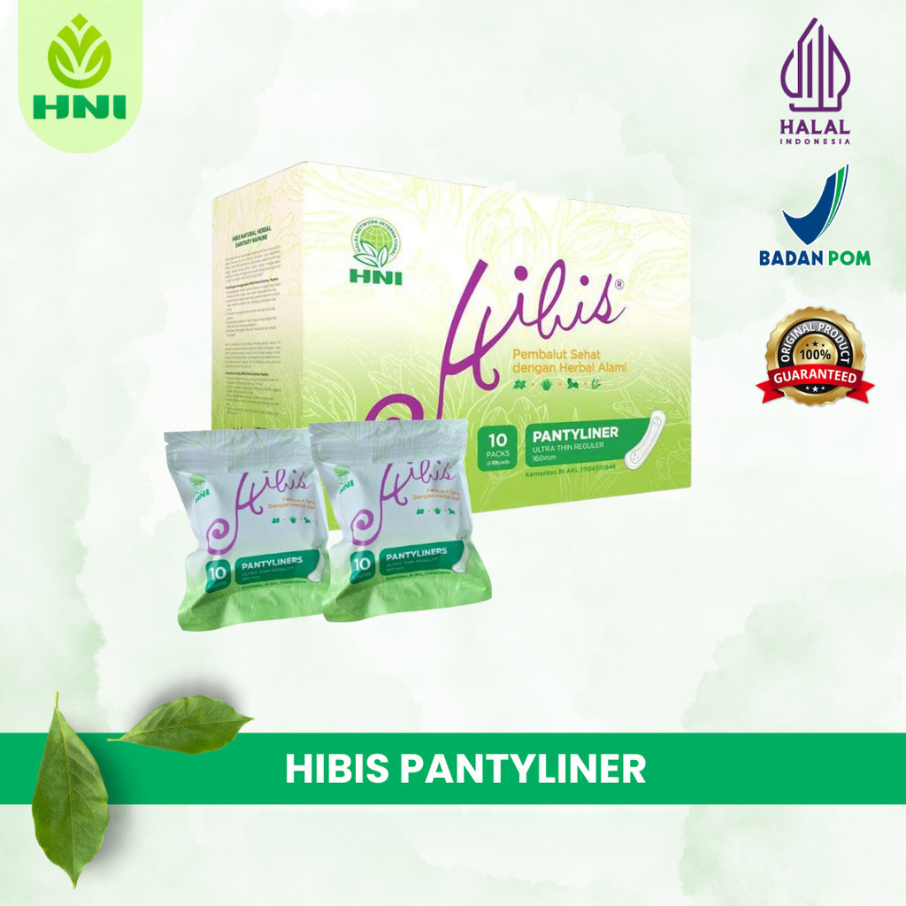 

ECER - Hibis Pantyliner HNI HPAI - 1 Pouch Isi 10 Pads