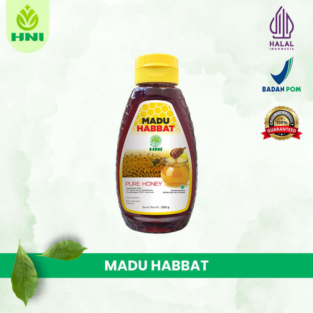 

MADU HABBATS - MADU ASLI Lebah Ternak Habbatusauda PREMIUM - Madu - HNI BPOM