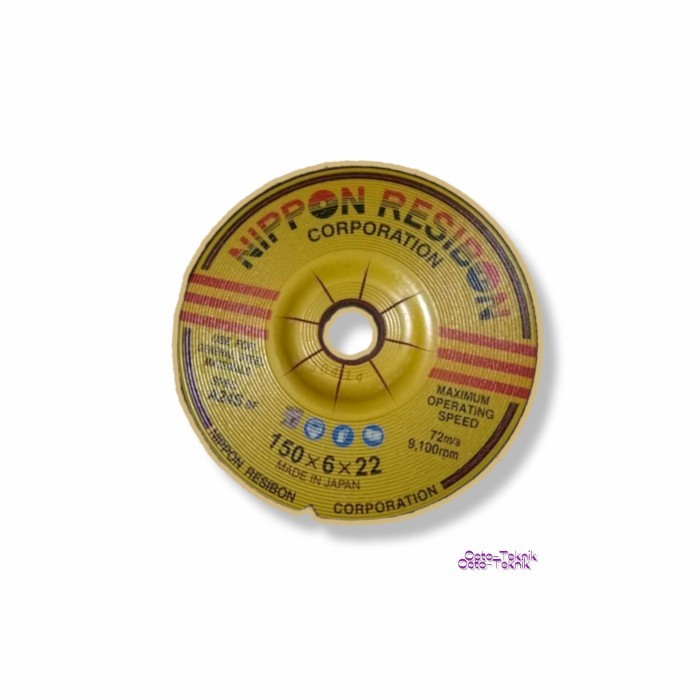 batu gerinda/mata gerinda poles nippon resibon 5 × 6 inch