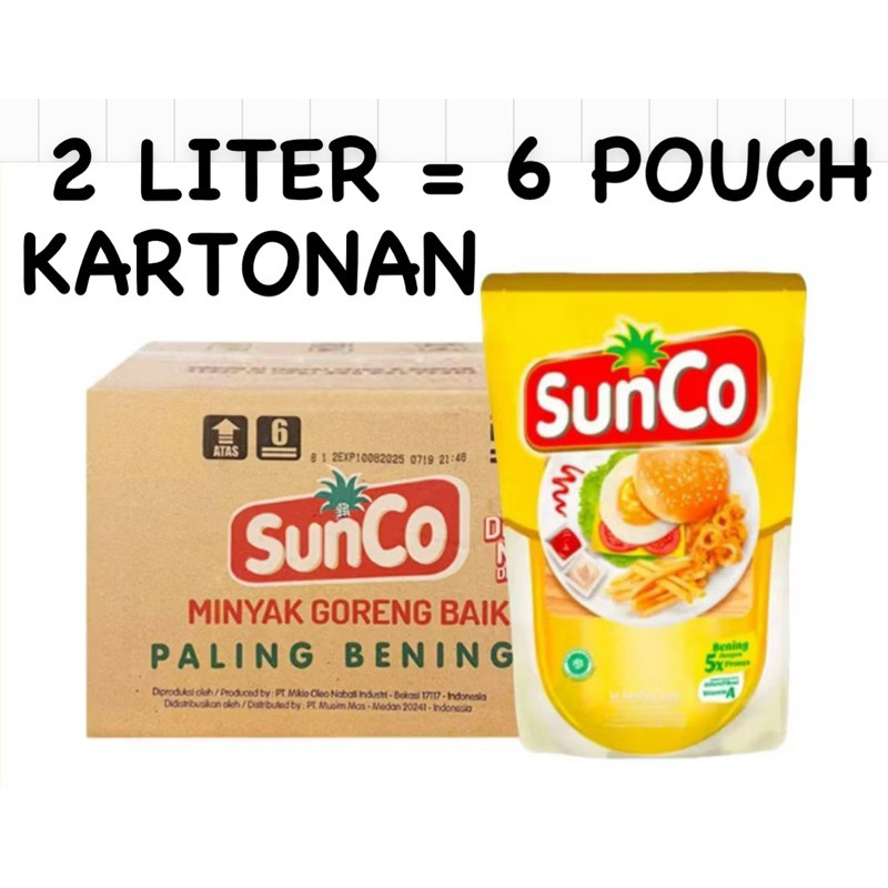 

RB SUNCO 2 LITER KARTONAN ISI 6 POUCH