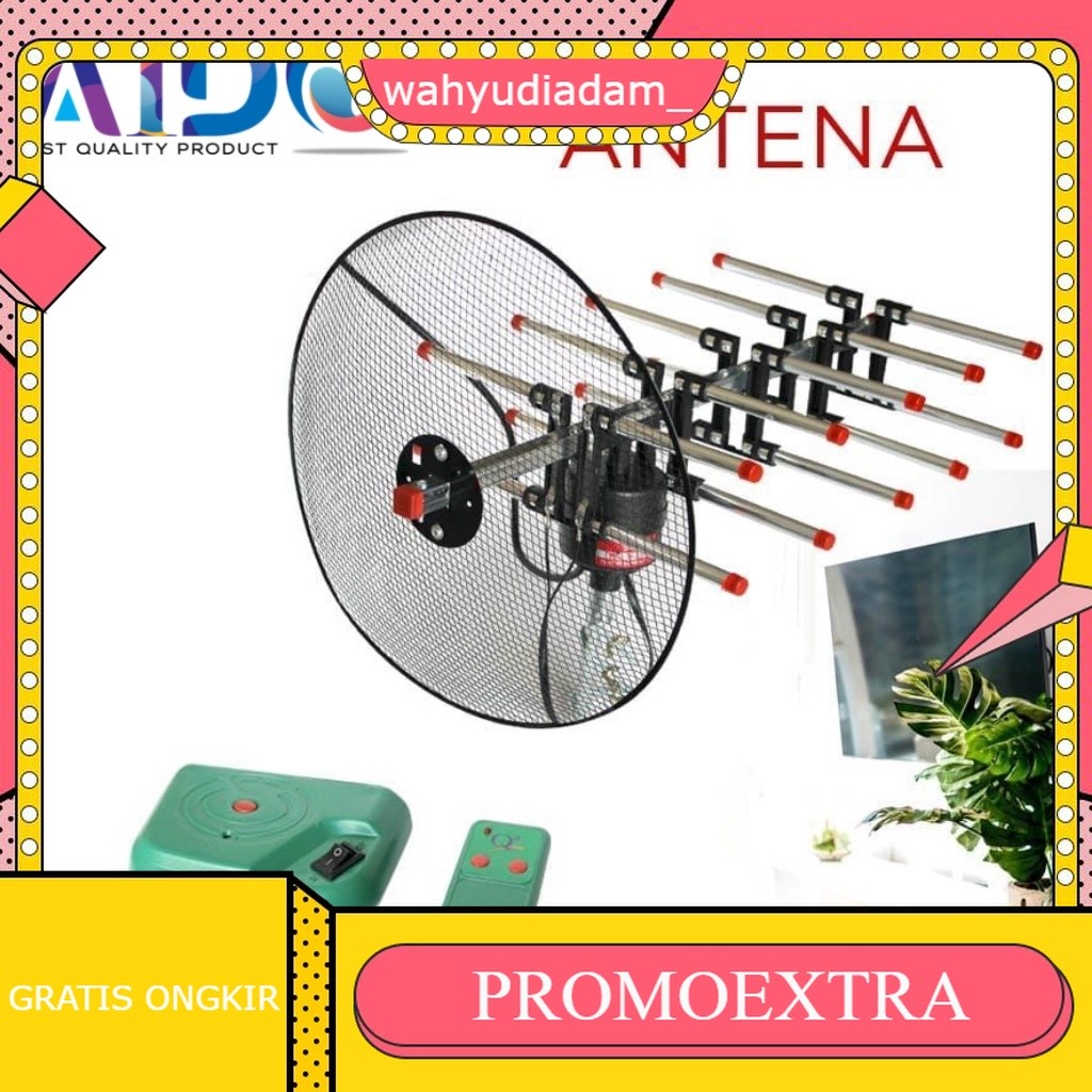 Antena Parabola Tv Mini Outdoor / Antena tv remote + booster / Antena TV Digital Remot outdoor indoo