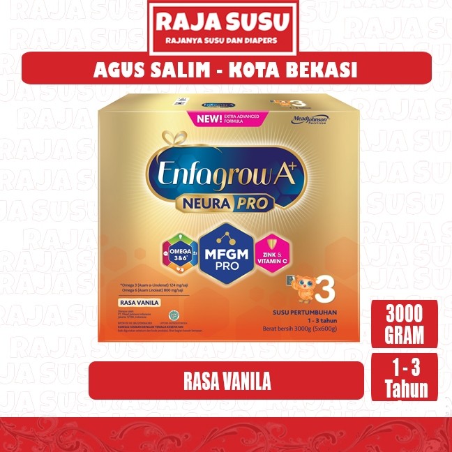 ENFAGROW A+ 3 VANILA 3000GR - RAJA SUSU Premium