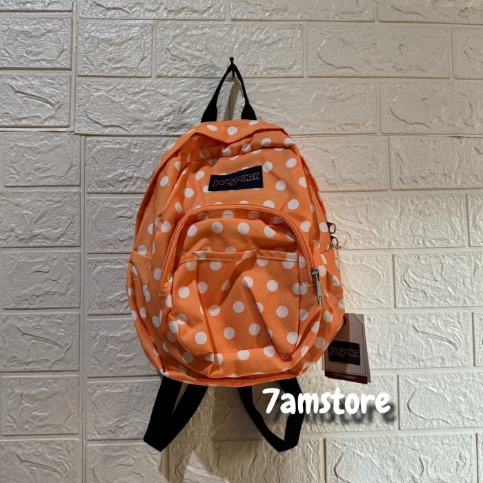 Tas Ransel Mini Jansport Half Pint Creamsicle Polka Dot Original