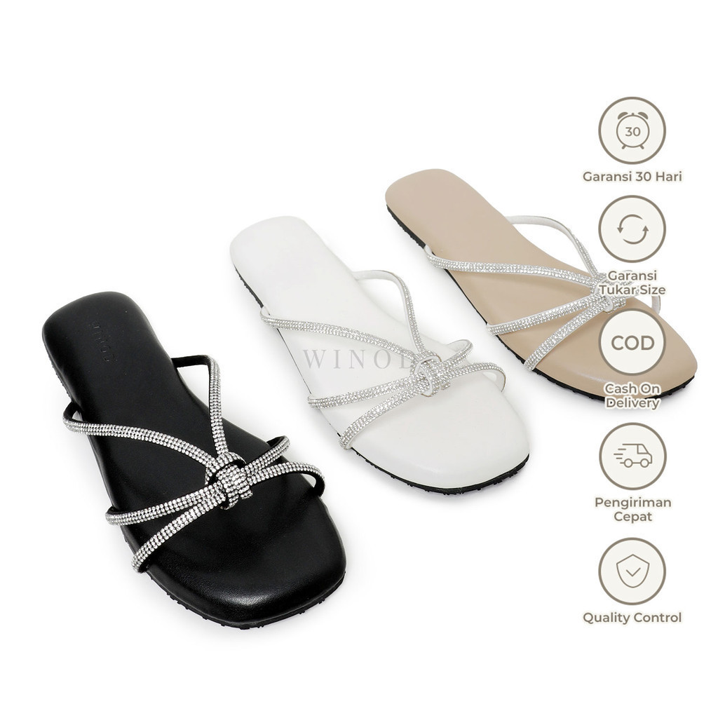 WINOD - Elizabeth Sandal Wanita | Sandal Premium Wanita | Sandal Import Wanita | Sandal Kekinian | S