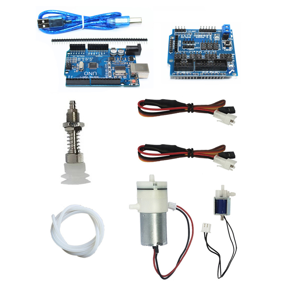 0.3/1/10/20kg Load Industrial Air Pump Suction Cup Solenoid Valve for Arduino Robot Arm PWM Cable UN