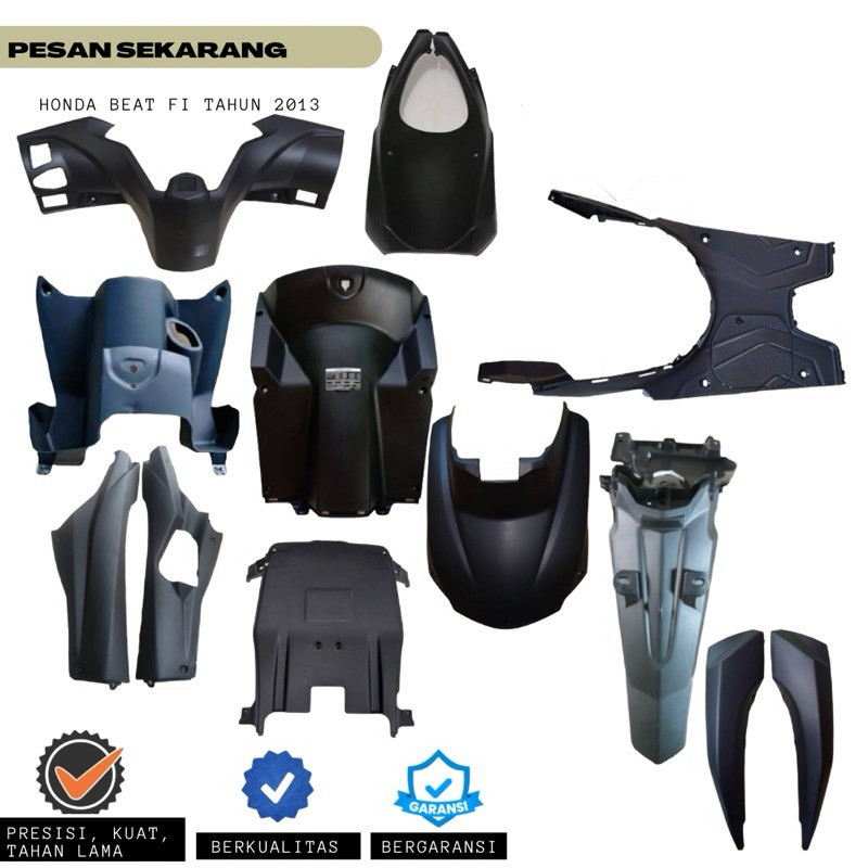 Cover Body Kasar Honda Beat FI Tahun 2012-2014 Full Set – Bodi Kasar Motor Lengkap & Murah
