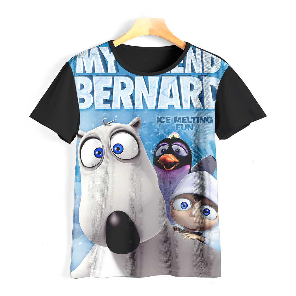 Kaos Bernard Bear Keren dan Adem | Kaos Kartun Bernard Bear Anak | 055KD064 Beranrd