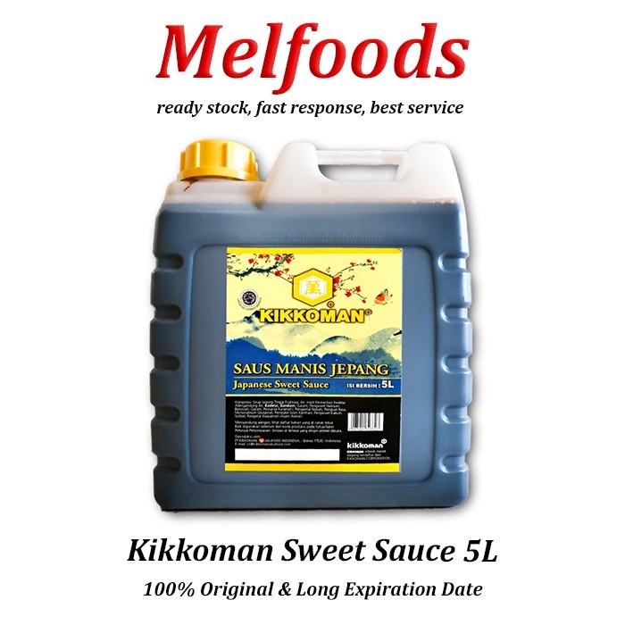 

Kikkoman Japanese Sweet Sauce HALAL 5L – Saus Manis Jepang