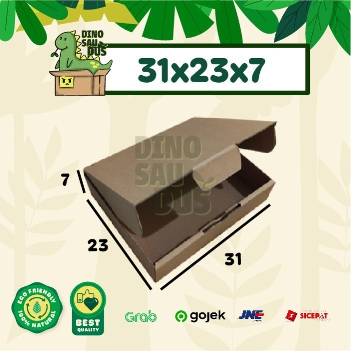 

31x23x7 CM KARDUS Pizza Corrugated Packaging Box packing Diecut