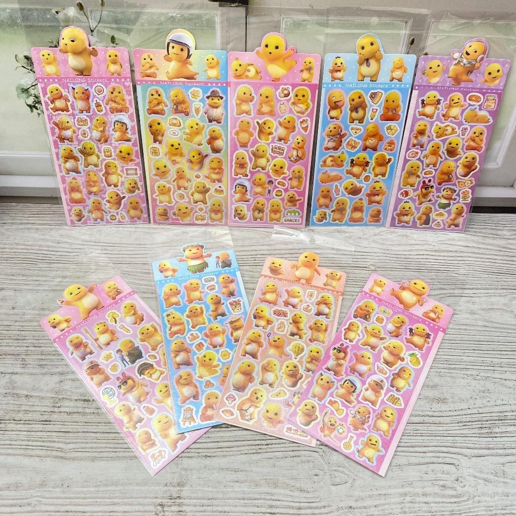 

STIKER 1 LEMBAR ST-1856 NAILONG DINO KUNING DM-20 / STIKER TEMPEL KARTUN DINO NAILONG TERBARU 2D TERMURAH BISA COD