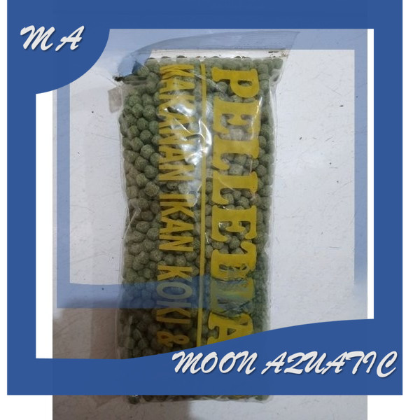Makanan ikan koi cp pk 5 spesial cp pk 2 spesial uk 5 mm 2 mm hijau saset 200 gr