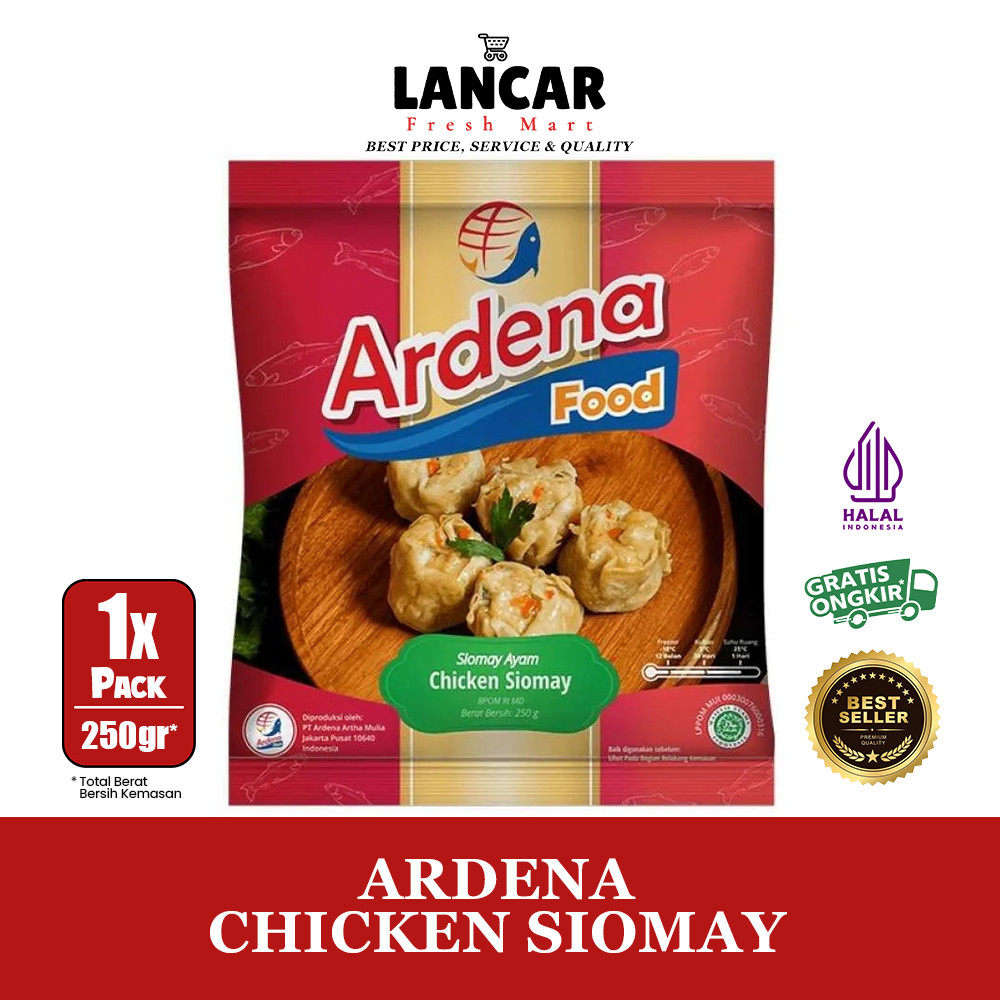 

ARDENA SIOMAY AYAM 250GR / ARDENA SIOMAY UDANG 250GR