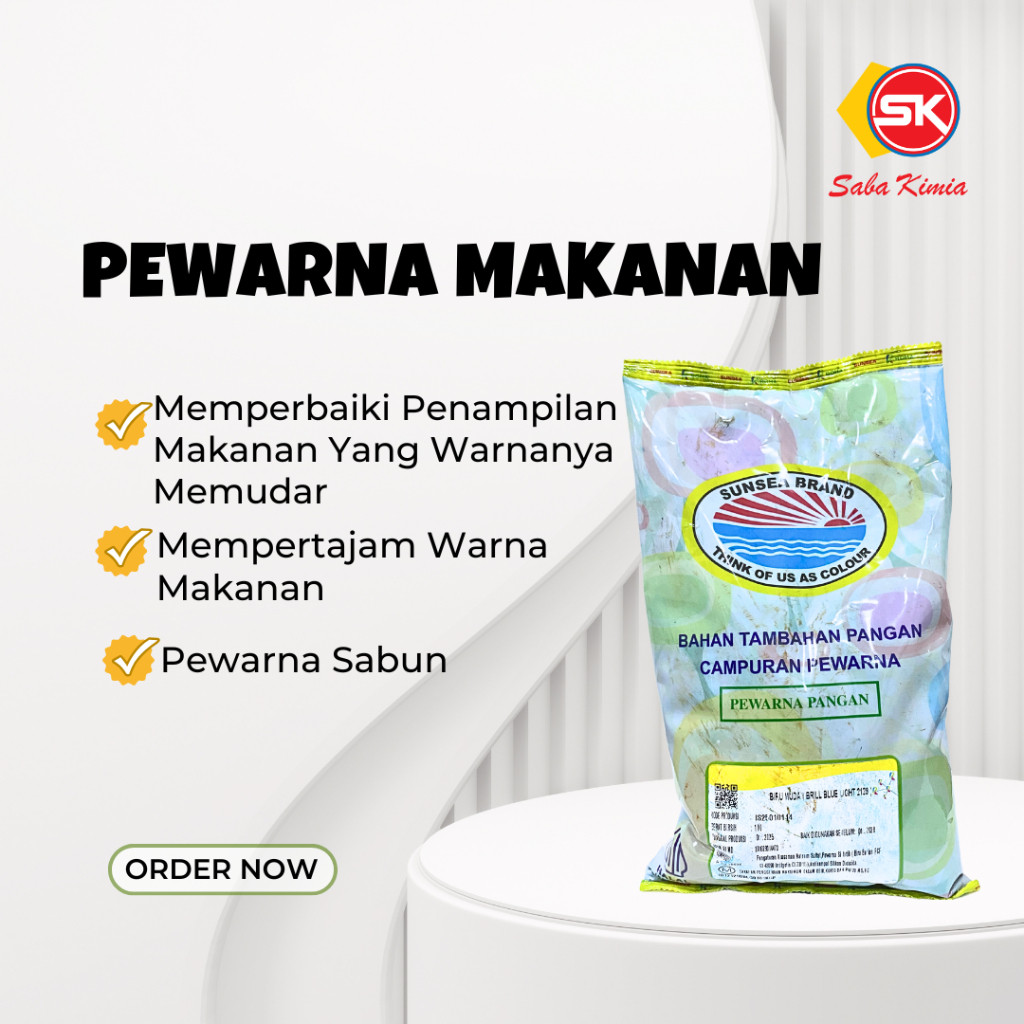 

Pewarna Pangan / Pewarna Air Sunsea Brand Biru Muda (Brill Blue Light)