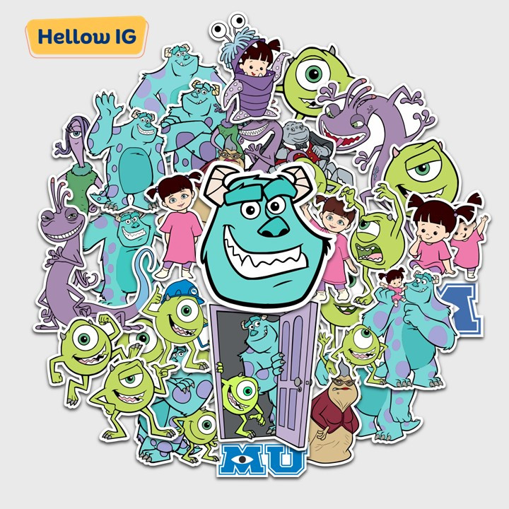 

STIKER MONSTER UNIVERSITY STICKER STIKER BOTOL HELM HP KOPER LAPTOP PREMIUM WATERPROOF PACK