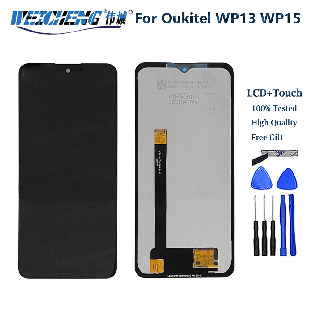 Original For Oukitel WP15 LCD Display +Touch Screen Screen Digitizer Assembly Replacement 6.52 inch 
