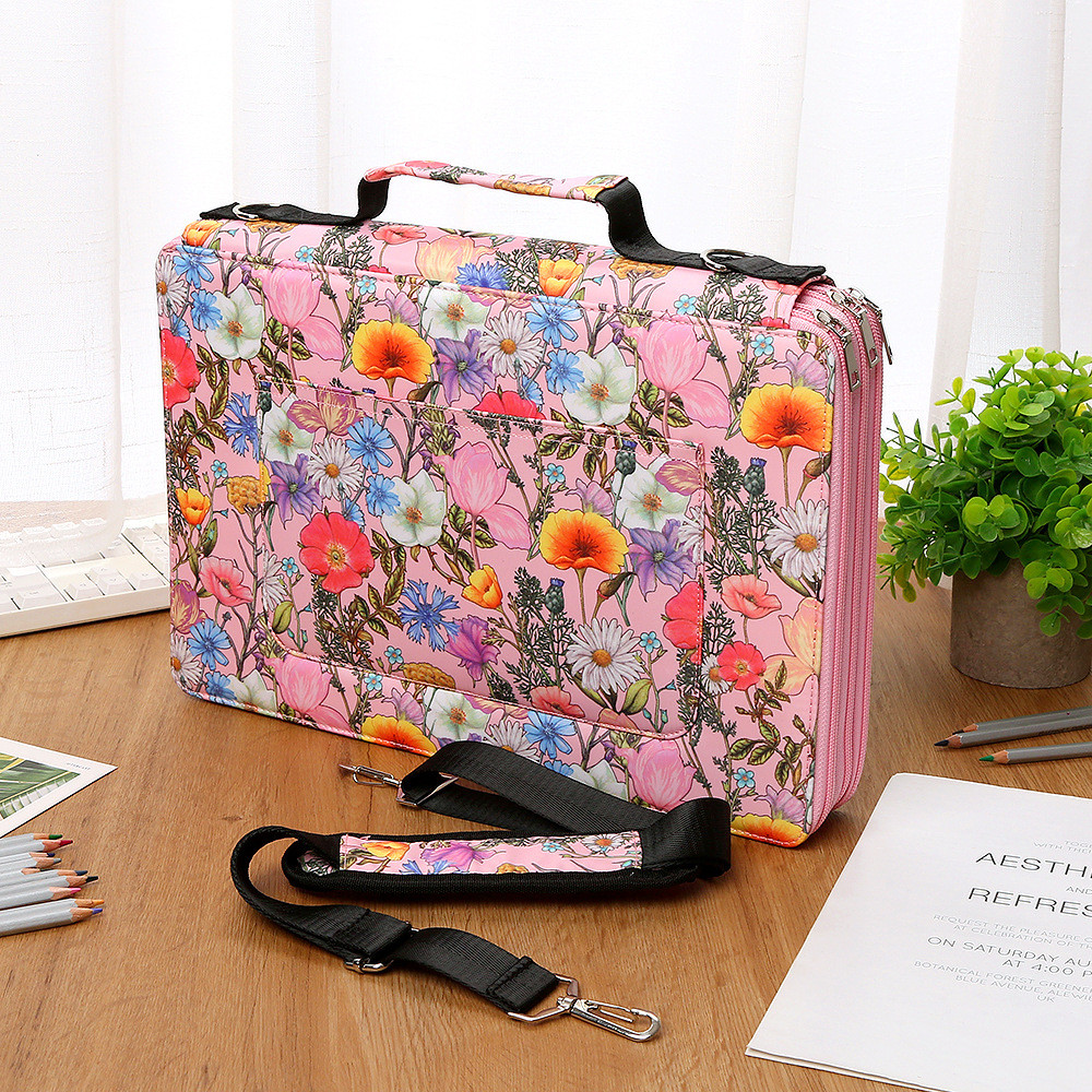 

288 Holes Flower Color School Pencil Case Large Capacity Colored Pencil Bag Box Multifunction Pencilcase For Art Supplies Gift