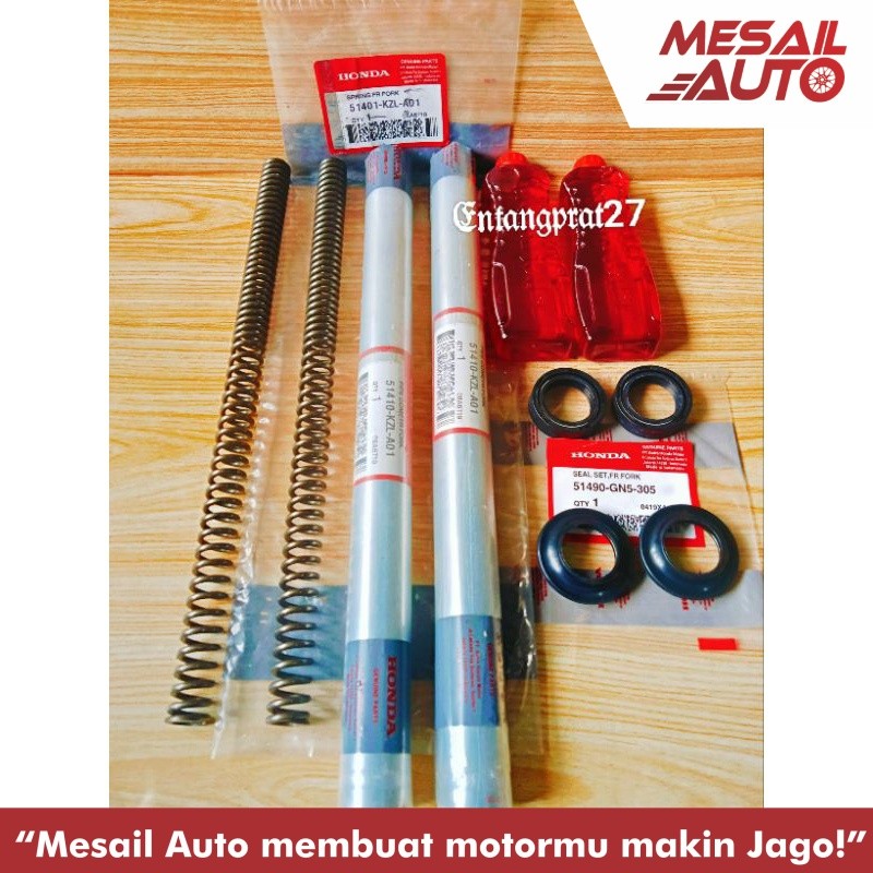 As shock depan + Per shock KZL + Seal shock + Abu + Oil shock Honda Beat fi, Vario 125 fi old, Vario