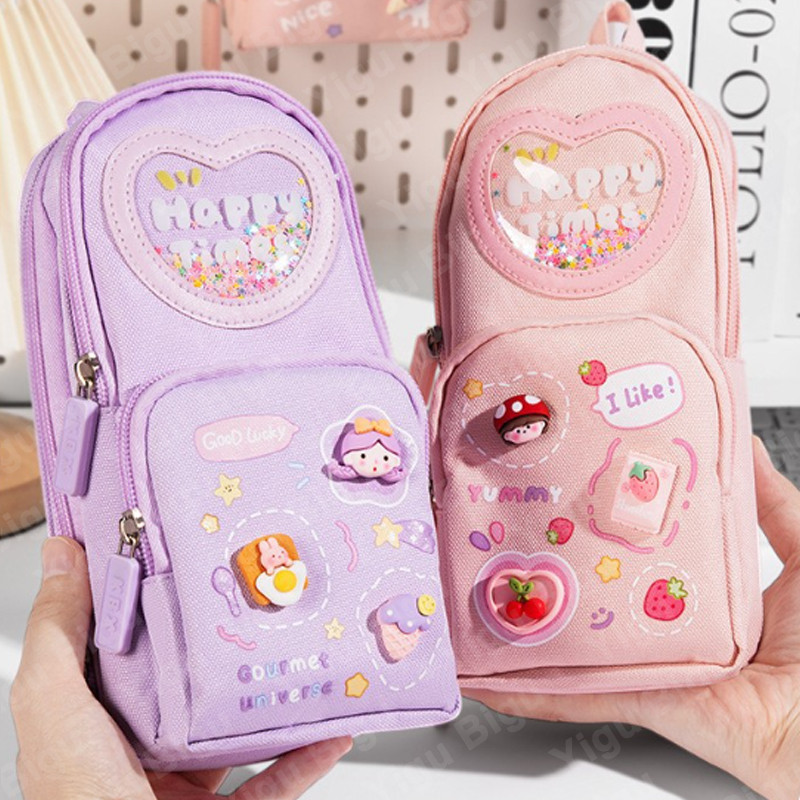 

HenJO COD Kotak Pensil Kapasitas Besar/tempat Pensil Anak Perempuan/gadis Lucu Pink Kotak Pensil