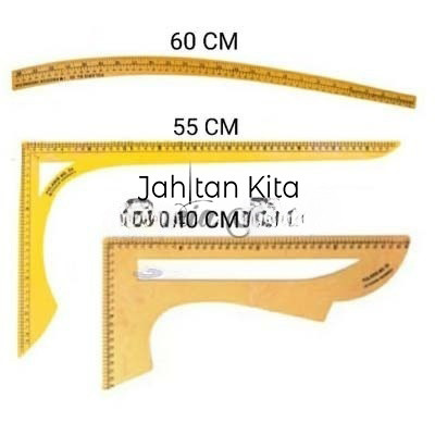 

PS03 Penggaris Pola Jumbo Set Isi 3 POLARIS PS-03 - Jahitan Kita