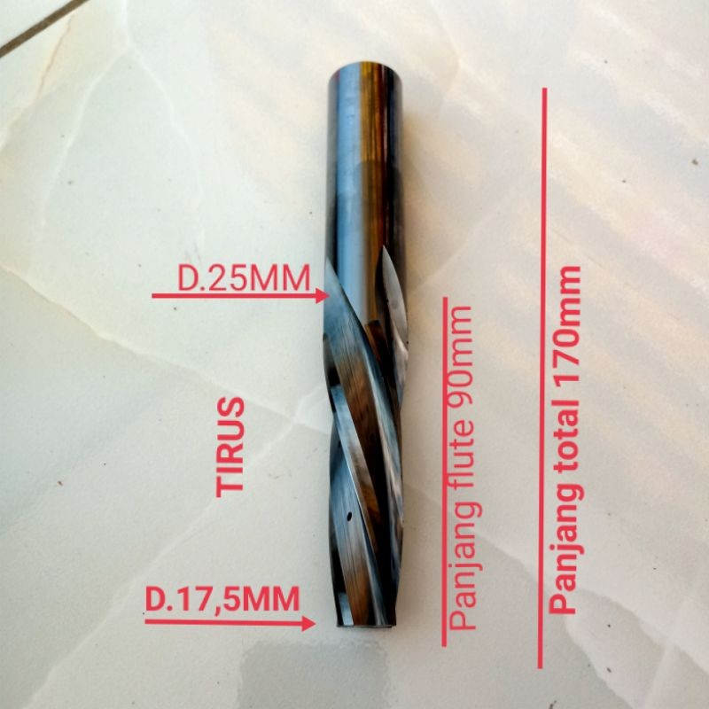 ENDMILL CARBIDE TIRUS/endmill tirus 4flute Full carbide