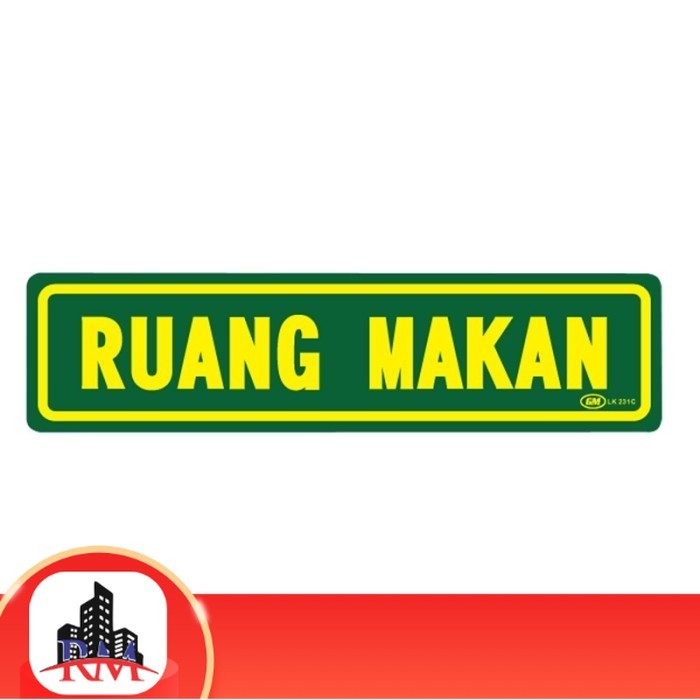 

Papan Tanda / Sign Board / Label Acrylic RUANG MAKAN LK 231 C