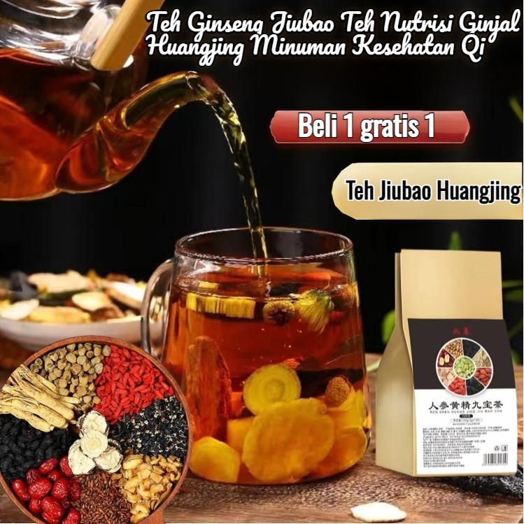 

【Pengiriman 24 Jam/COD】Teh Ginseng Jiubao Teh Nutrisi Ginjal Huangjing Minuman Kesehatan Qi/Kantong Teh Bergizi Hati/Teh Ginseng Liver dan Wolfberry Kombinasi Teh Kesehatan