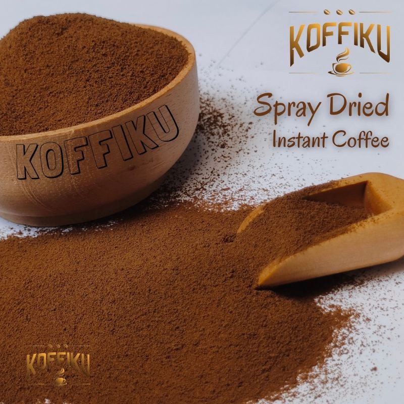 

Koffiku Spray Dried Instant Robusta Arabica Blend Coffee / Kopi Hitam Campuran Robusta & Arabika Instan Tanpa Ampas / Kopi Granule Kemasan 50 gram Indokopistore