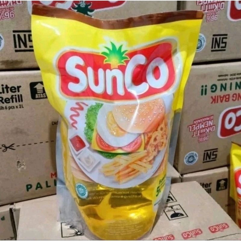 

Minyak goreng sunco 2 lt Piye Kabare
