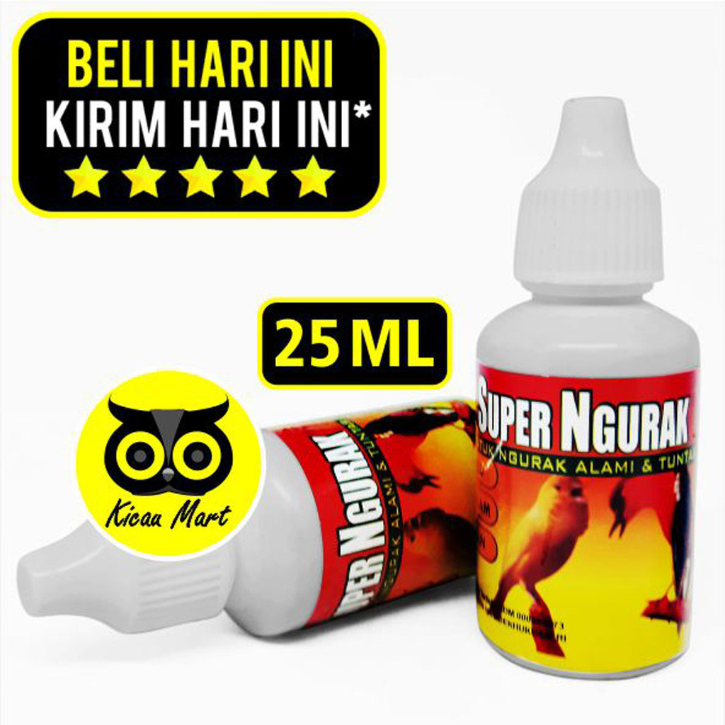 KICAU MART Super N Super Ngurak Super Kicau Vitamin Obat Burung Mabung Moulting Cabut Ganti Bulu Ron